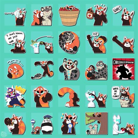 Fn Artwork Telegram Stickers Red Pandas