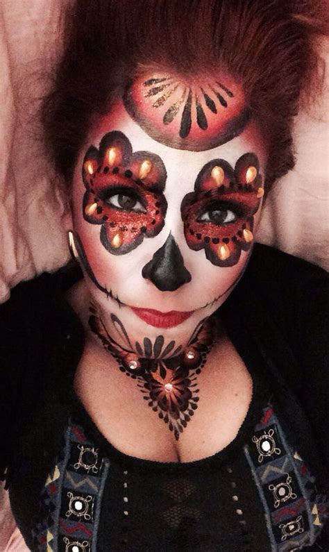 Diadelosmuertos Makeup Day Of The Dead Sugarskull Makeup By Shawna