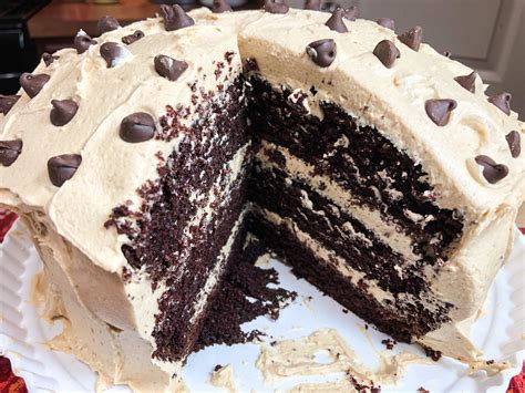 Someone will bite into a chunk of flour. Triple Layer Chocolate Pantry Cake with Peanut Butter ...