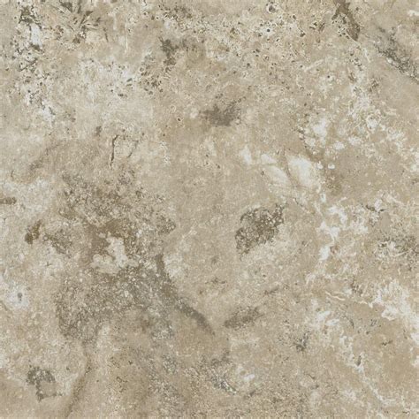 Armstrong 12 In X 12 In Peel And Stick Travertine Bisque Vinyl Tile