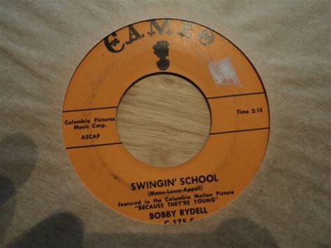 Bobby Rydell Swinging School Ding A Ling Us Pressing Rare Vg Cond Ebay