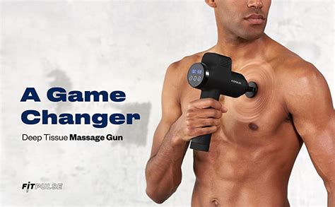 Fitpulse Muscle Massage Gun For Athletes Percussion Massager Deep Tissue Massager Percussion