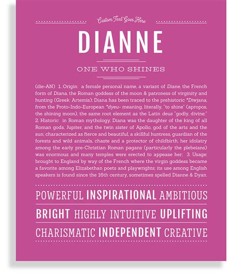 Dianne Name Art Print