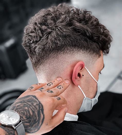 30 Curly Top Drop Fade Fashion Style