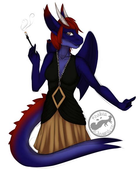 The Big Imageboard Tbib Anthro Cigarette Clothed Clothing Dragon Female Horn Khaleesi
