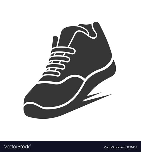 Running Shoe Icon Royalty Free Vector Image Vectorstock