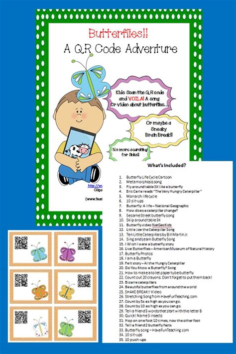 Butterfly Science Task Cards Sing Think And Move QR Codes Science Task Cards Coding Science