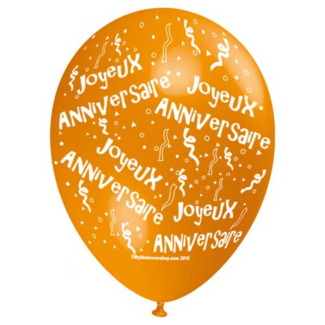 » « je t'écris ces quelques mots pour te souhaiter le plus tendre des anniversaires et que tout tes voeux s'exaucent. ballon joyeux anniversaire orange décoration goûter d ...