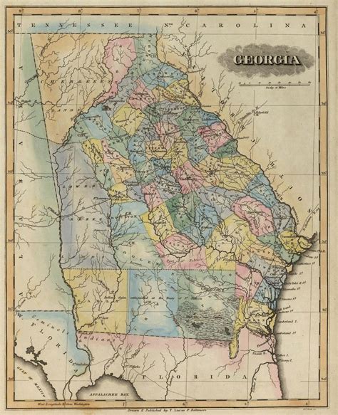 Clarke County Old 1898 Map Georgia Wall Map With Homeowner Names