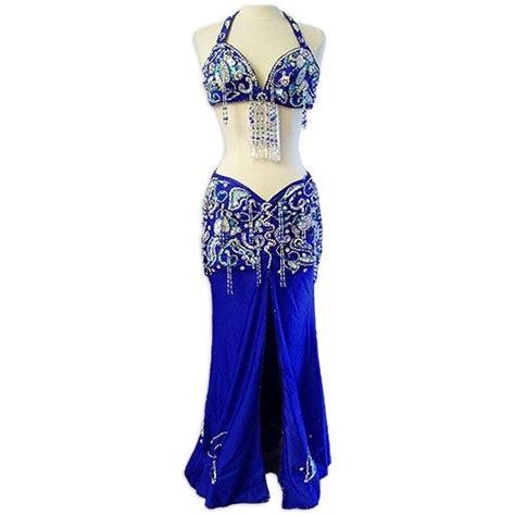 royal blue with silver and teal belly dance costume at belly dancer