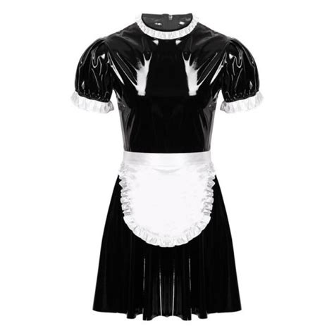 Sissy Maid Dress For Men Cosplay Costume Pu Leather The Art Of Crossdressing