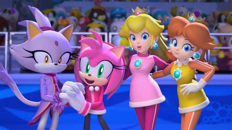Princess Peach And Daisy With Amy And The Unknown Girl