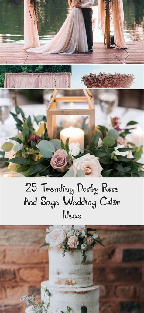 Dusty sage green complementary colors. 25 Trending Dusty Rose And Sage Wedding Color Ideas in ...