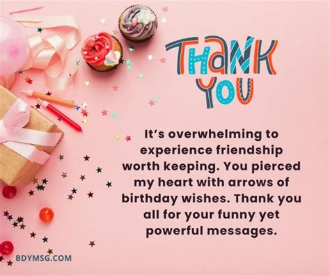 60 Thank You Messages For Birthday Wishes Bdymsg