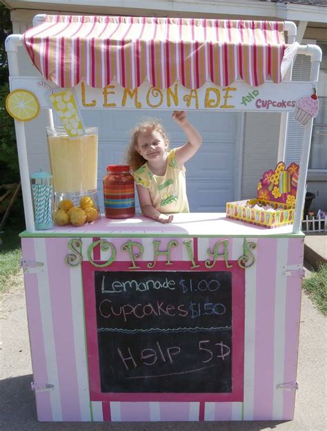 I Custom Made This Lemonade Stand For My Daughter It Sets Up In 2 Mins