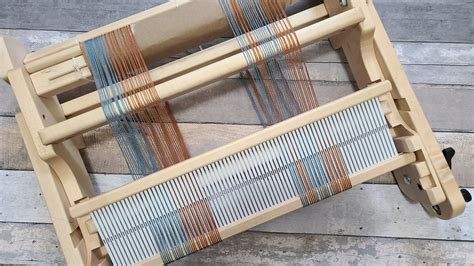 Floor Loom Or Rigid Heddle Loom Warped Fibers