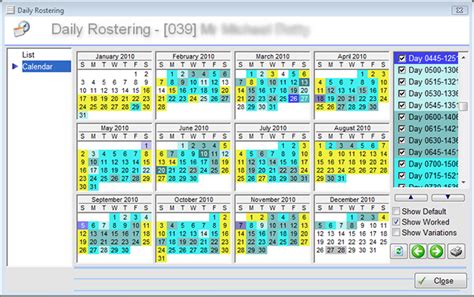 For some industries and positions, the option of working a flexible schedule is directly related to the needs of the company. CS Time Features - Rostering