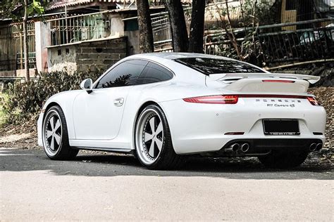 Porsche 911 Carrera 4s 991 White Rotiform Fuc Wheel Wheel Front