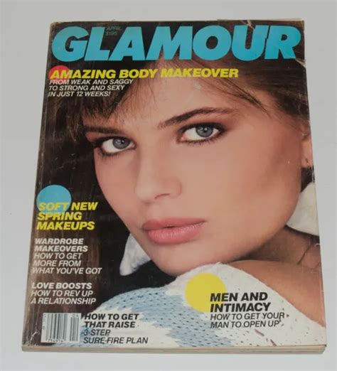 Vintage Glamour Magazine April 1985 Paulina Porizkova F2 1399 Picclick