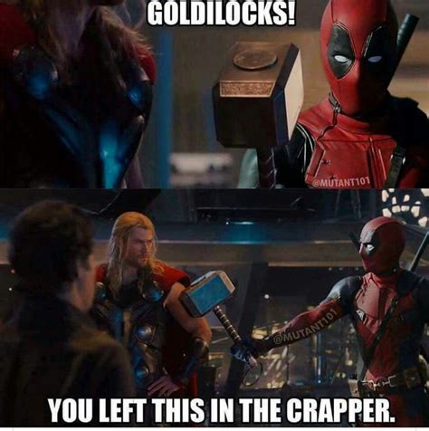Deadpool eponymous protagonist certainly gets the best lines in the movie (as you'll discover continuing to read this piece), but vanessa certainly get a few brilliant and hilarious moments of her. Deadpool and Thor (With images) | Marvel funny, Deadpool funny, Deadpool