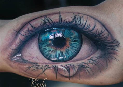 Niebieskie Oczy Eyeball Tattoo Realistic Eye Tattoo Eye Tattoo