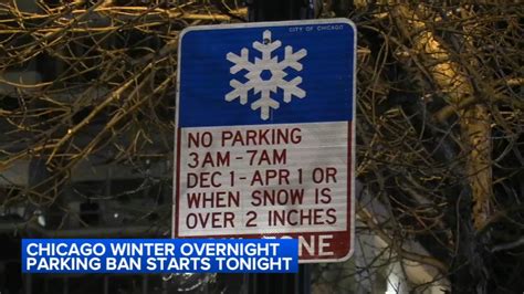 Chicago Winter Overnight Parking Ban Takes Effect Friday Restrictions