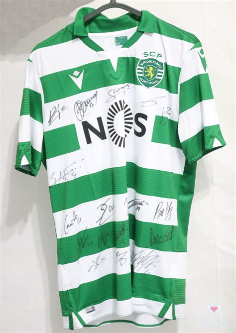 Effort, dedication, devotion and glory. Sporting CP jersey signed by the team - Final Four Allianz ...