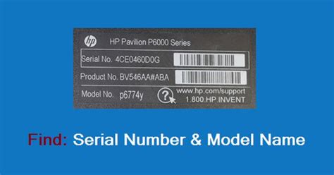 How Do You Find The Serial Number On A Hp Laptop Mahines