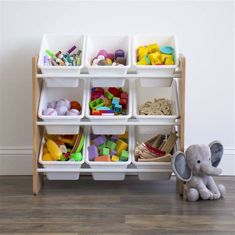 Humble Crew Journey Kids Toy Storage Organizer With 9 Plastic Storage