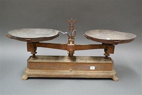 Antique French Scales Set Scales Sundries