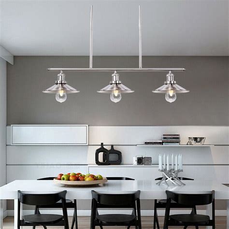 Check spelling or type a new query. 3-Lights Brushed Nickel Kitchen Island Light Fixtures-XD ...