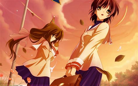 Download Skirt Fuuko Ibuki Nagisa Furukawa Anime Clannad Hd Wallpaper