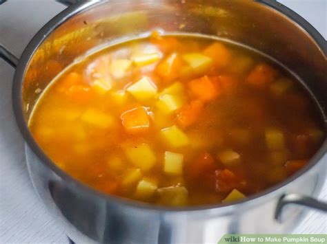 Add 2 cups (480 ml) dashi in the saucepan. How to Make Pumpkin Soup: 11 Steps (with Pictures) - wikiHow