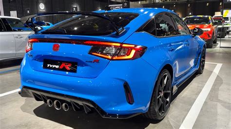 New Honda Civic Type R 2023 Visual Review Exterior Interior Blue