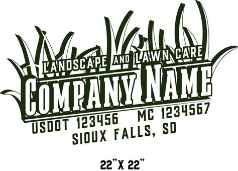 Lawn Care And Landscape Style Truck Decal Set Of 2 Lawn Care Lawn