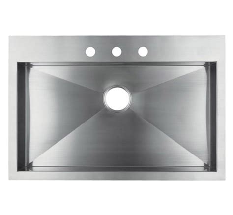 Top mount stainless steel sink installation instructions 1 2 preparing the. 36" Stainless Steel Top Mount Kitchen Sink - Single Bowl ...