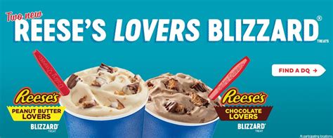 Dairy Queen Introduces Two New Reese's Lovers Blizzard Treats - The