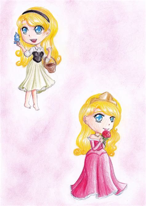 Princess Aurora Chibi By Shinybluebutterfly On Deviantart
