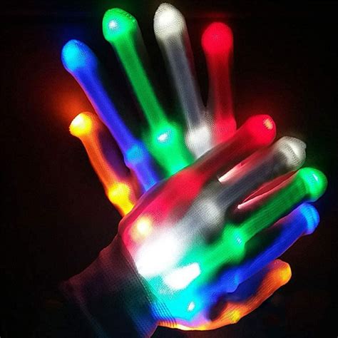 Gloves Led Colorful Lighting Led Gloves Led Luminous Fingers For