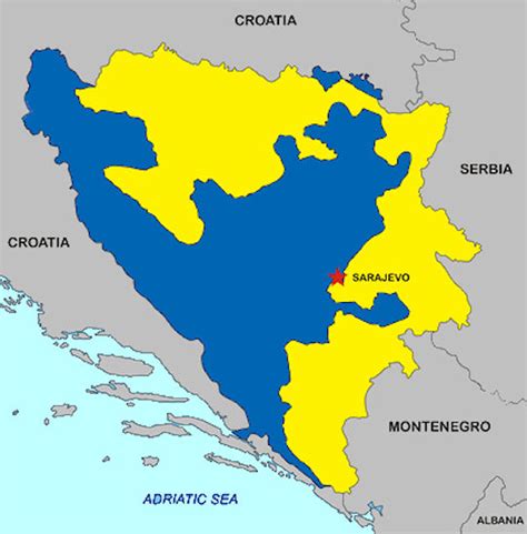 Bosnia Map Republika Srpska