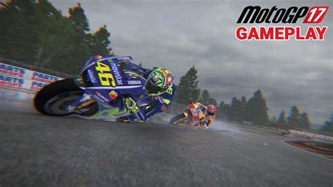 Motogp 17 Sachenring Valentino Rossi Gameplay Simulation Rain Youtube