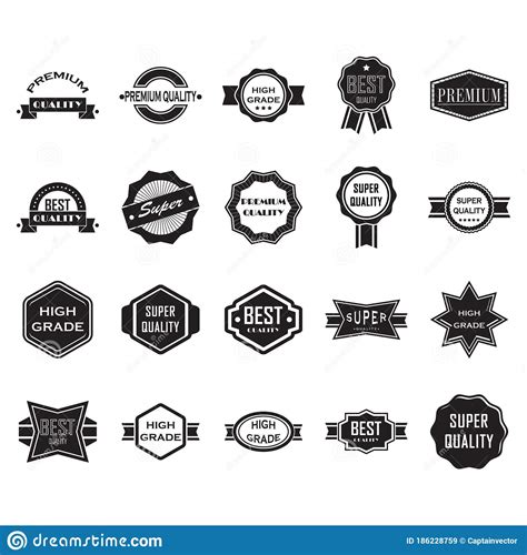 Collection Of Retro Labels And Banners Vector Illustration Decorative