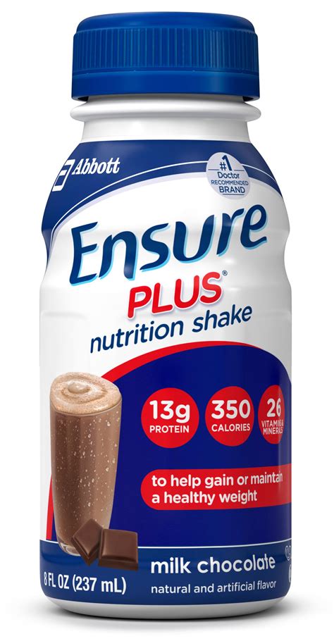 Ensure Plus Nutrition Shake Milk Chocolate 8 Ounce 16