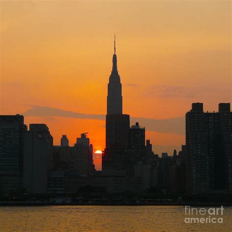 New York Skyline At Sunset Photograph By Avis Noelle