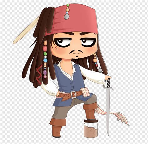 Kawaii Chibi Jack Sparrow Pirate Twitch Emote Pack