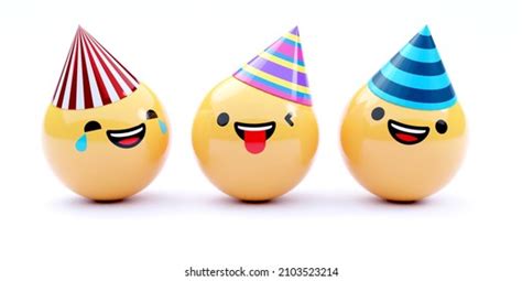 Background Emoticons Birthday Party Other Events Stock Illustration