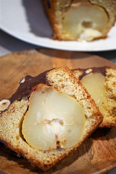 Cake poire noisettes et chocolat Comment j ai changé de vie