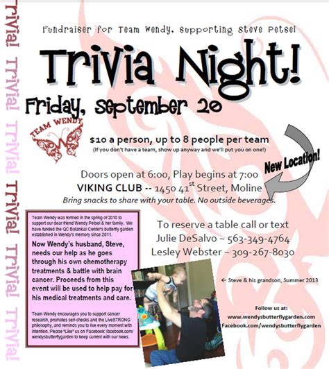 Invite Trivia Night Trivia Fundraising Tips