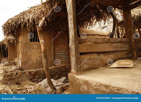Rural Village Poor House India Stock Photo Image Of Poorness