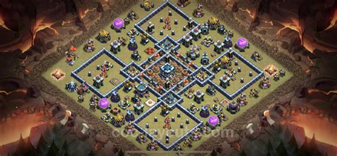 Best Anti 3 Stars War Base Th13 With Link Anti Everything Town Hall